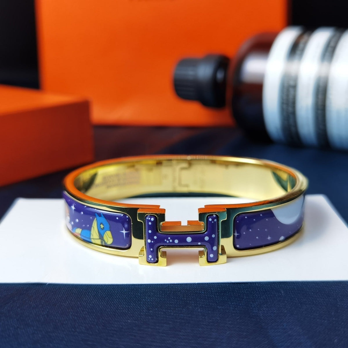 [Dawnora Jewelry]H STAR AND MOON BRACELET 12MM