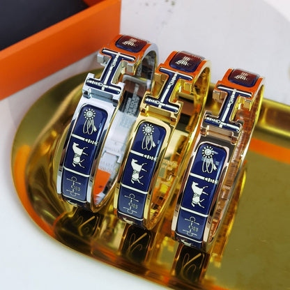 [Dawnora Jewelry]H COUVERTURES DARK BLUE BRACELET