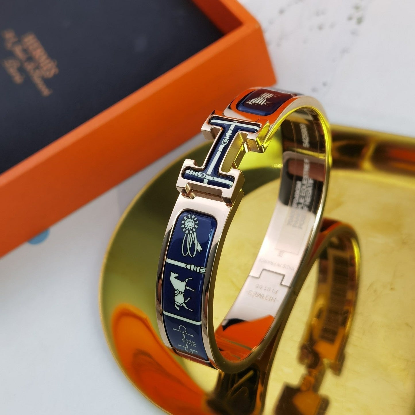 [Dawnora Jewelry]H COUVERTURES DARK BLUE BRACELET