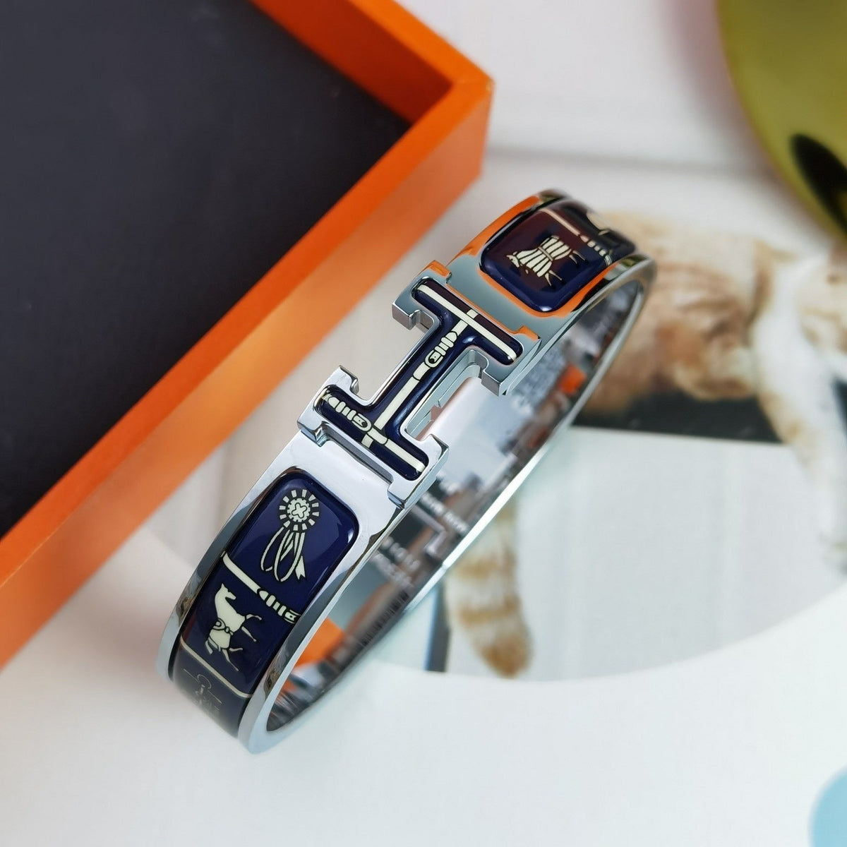 [Dawnora Jewelry]H COUVERTURES DARK BLUE BRACELET