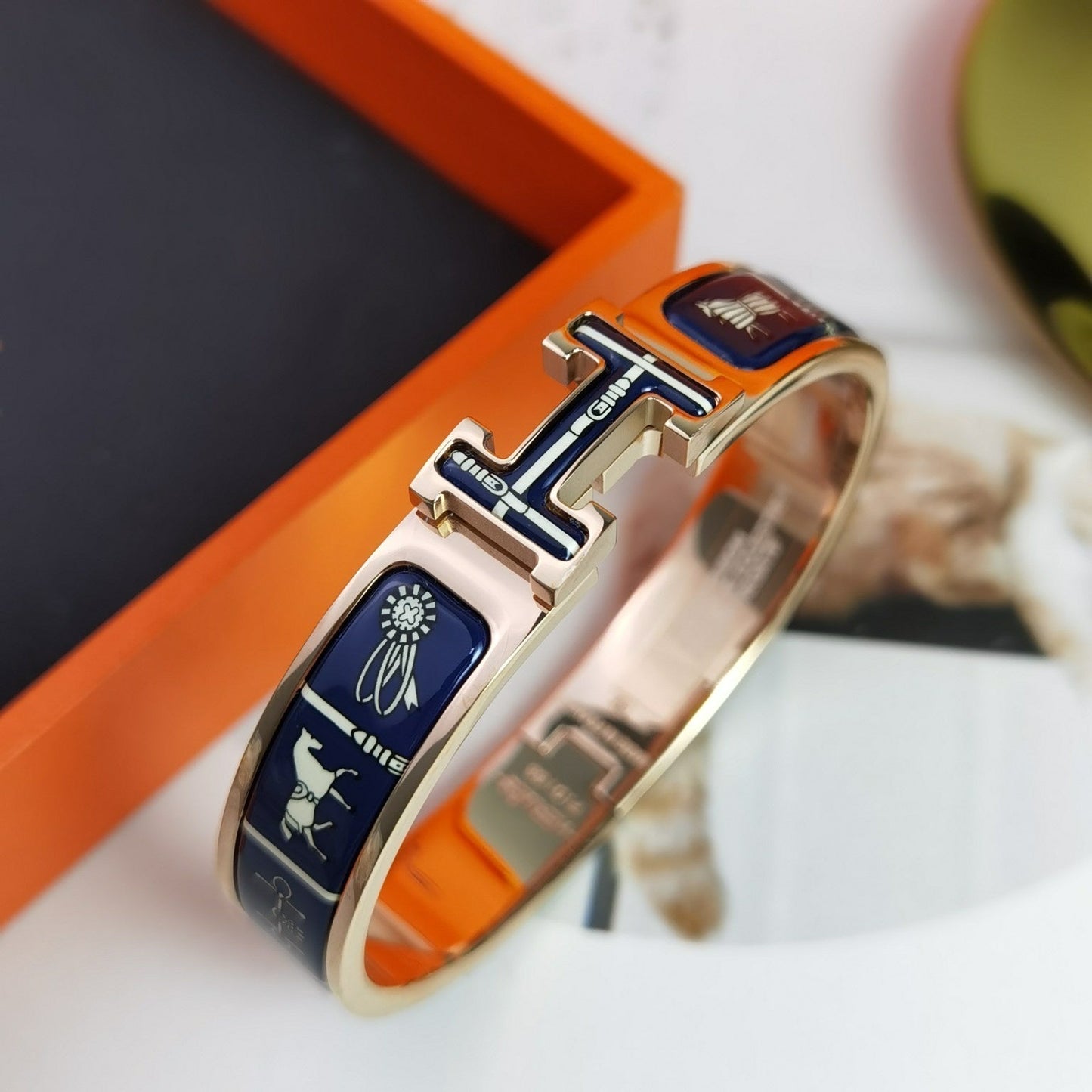 [Dawnora Jewelry]H COUVERTURES DARK BLUE BRACELET