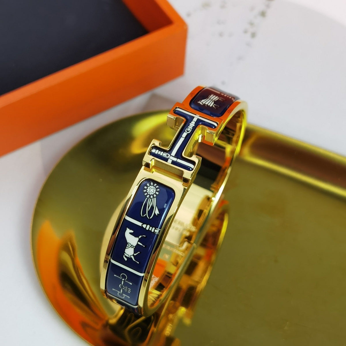 [Dawnora Jewelry]H COUVERTURES DARK BLUE BRACELET