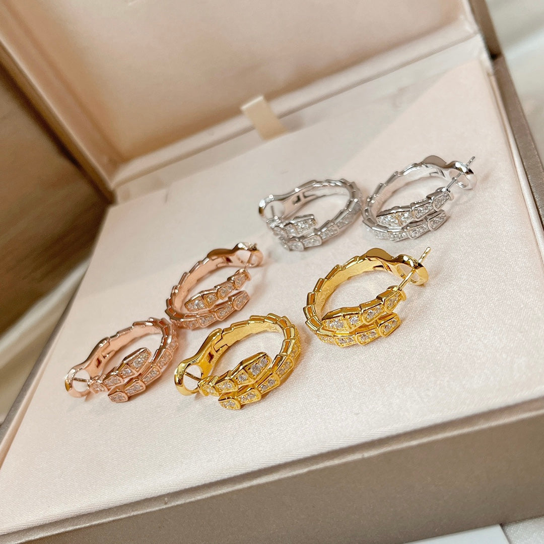 [Dawnora Jewelry]SERPENTI EARRINGS DIAMOND