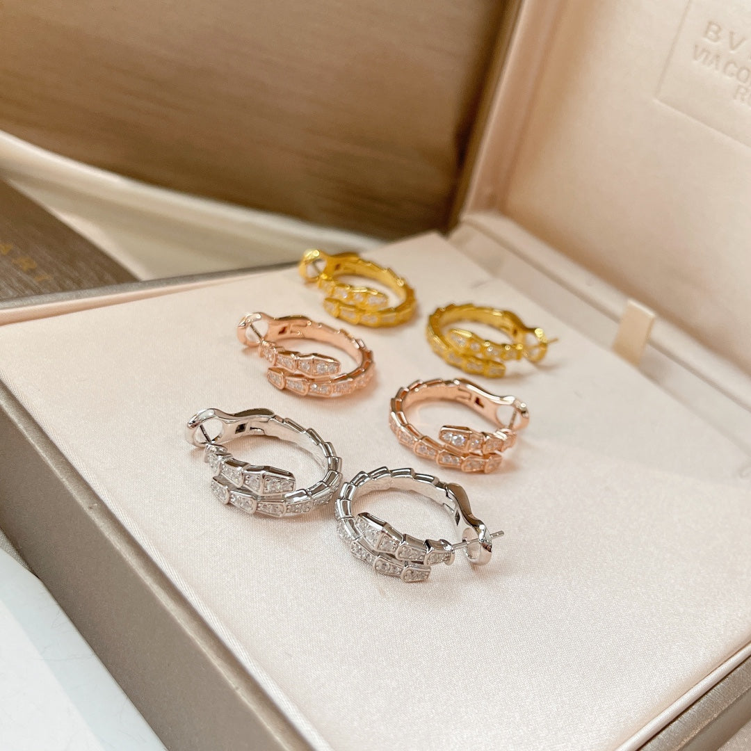 [Dawnora Jewelry]SERPENTI EARRINGS DIAMOND
