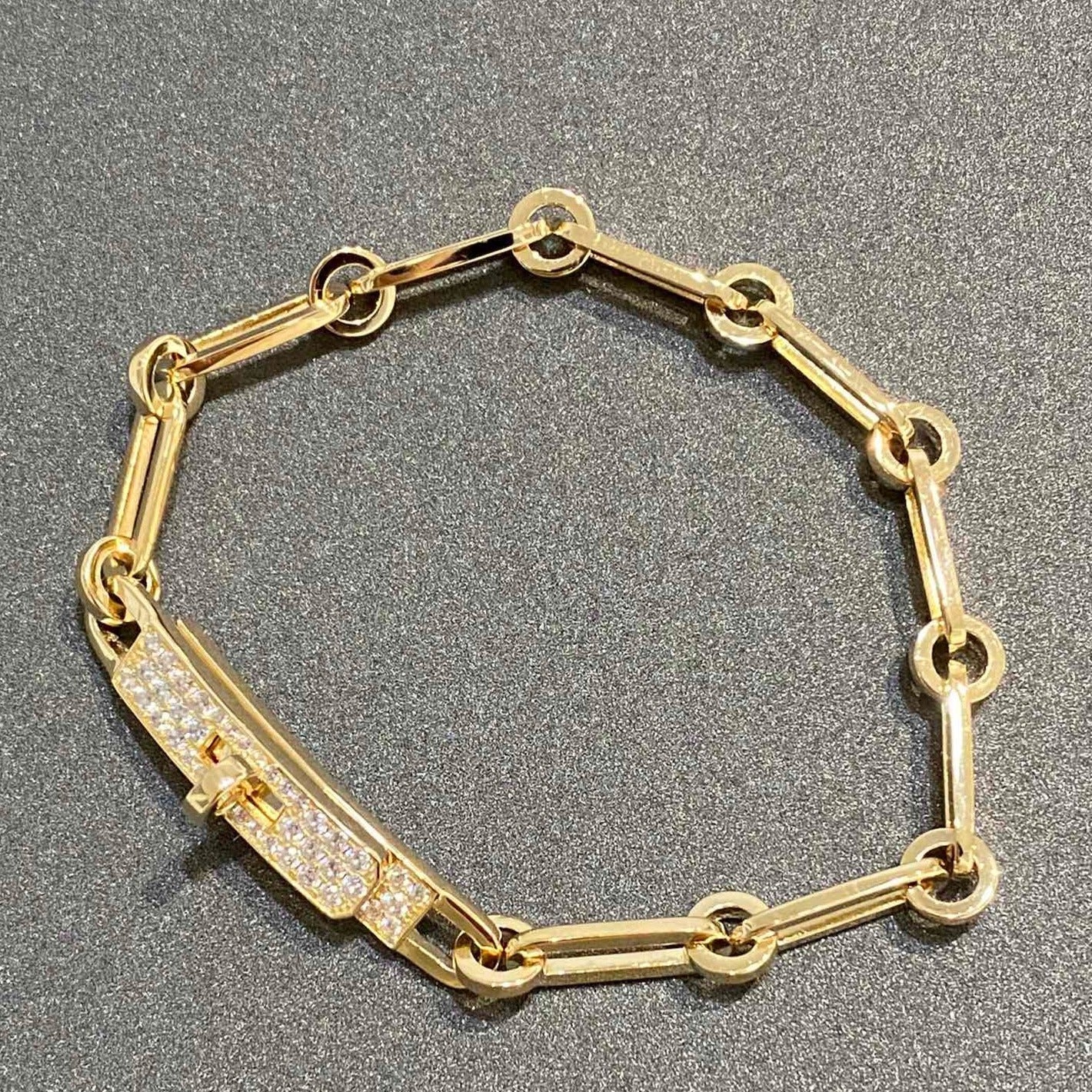[Dawnora Jewelry]CHAINE BRACELET SMALL MODEL DIAMOND