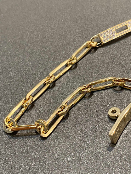 [Dawnora Jewelry]CHAINE BRACELET SMALL MODEL DIAMOND