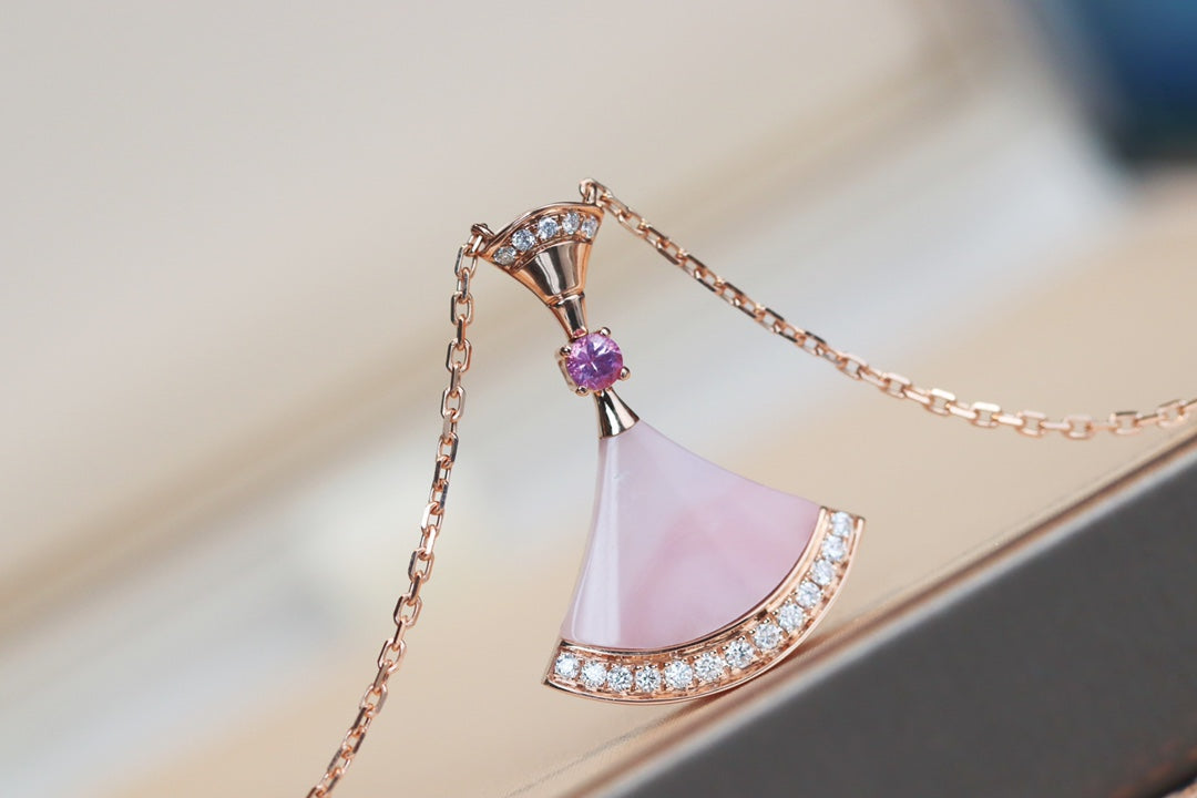 [Dawnora Jewelry]DREAM NECKLACE PINK MOP DIAMOND
