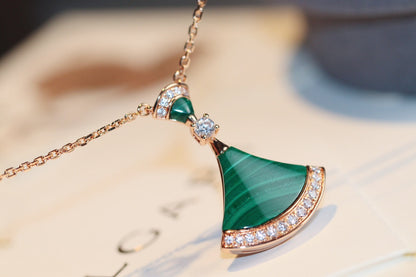 [Dawnora Jewelry]DREAM NECKLACE MALACHITE DIAMOND