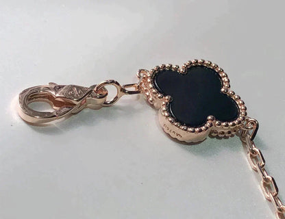 [Dawnora Jewelry]CLOVER 5 MOTIFS MULTICOLOR BRACELET