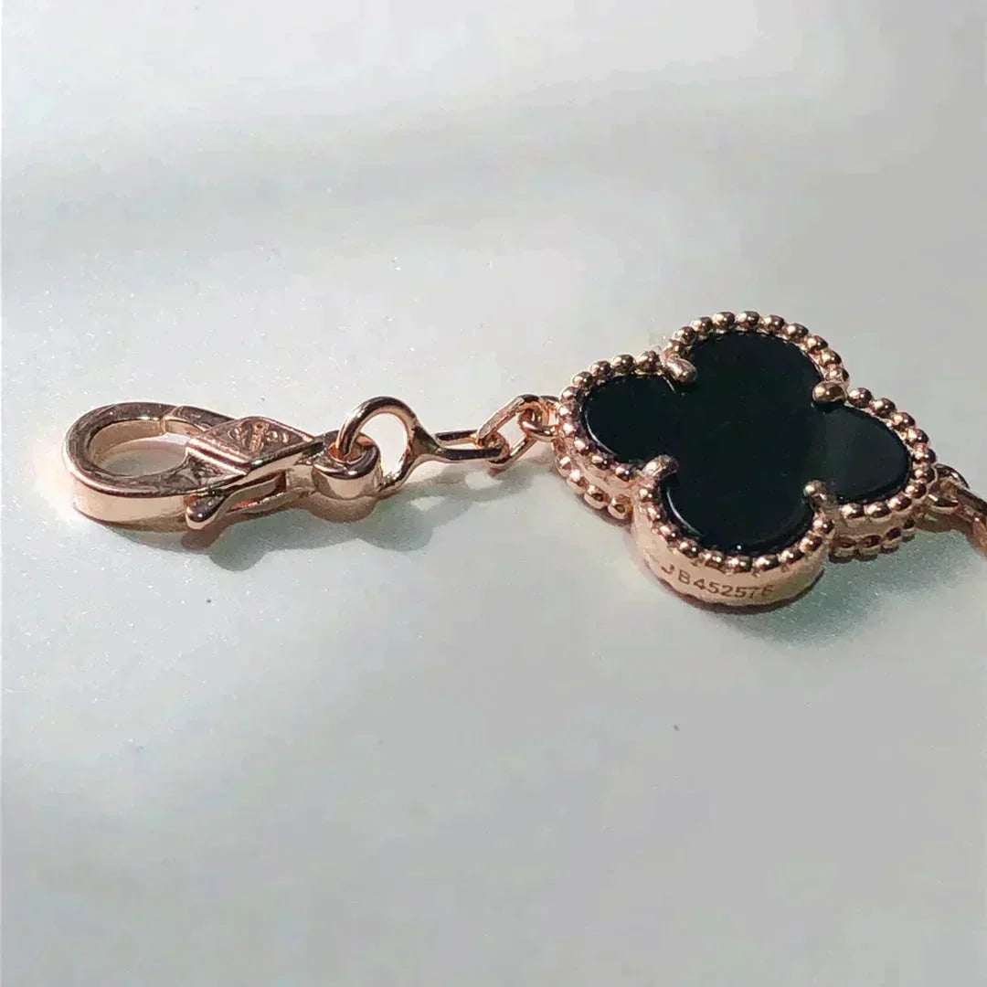 [Dawnora Jewelry]CLOVER 5 MOTIFS MULTICOLOR BRACELET