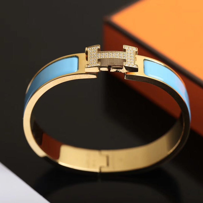 [Dawnora Jewelry]H CLOUD BLUE BRACELET GOLD DIAMOND