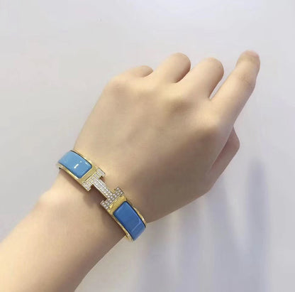 [Dawnora Jewelry]H CLOUD BLUE BRACELET GOLD DIAMOND