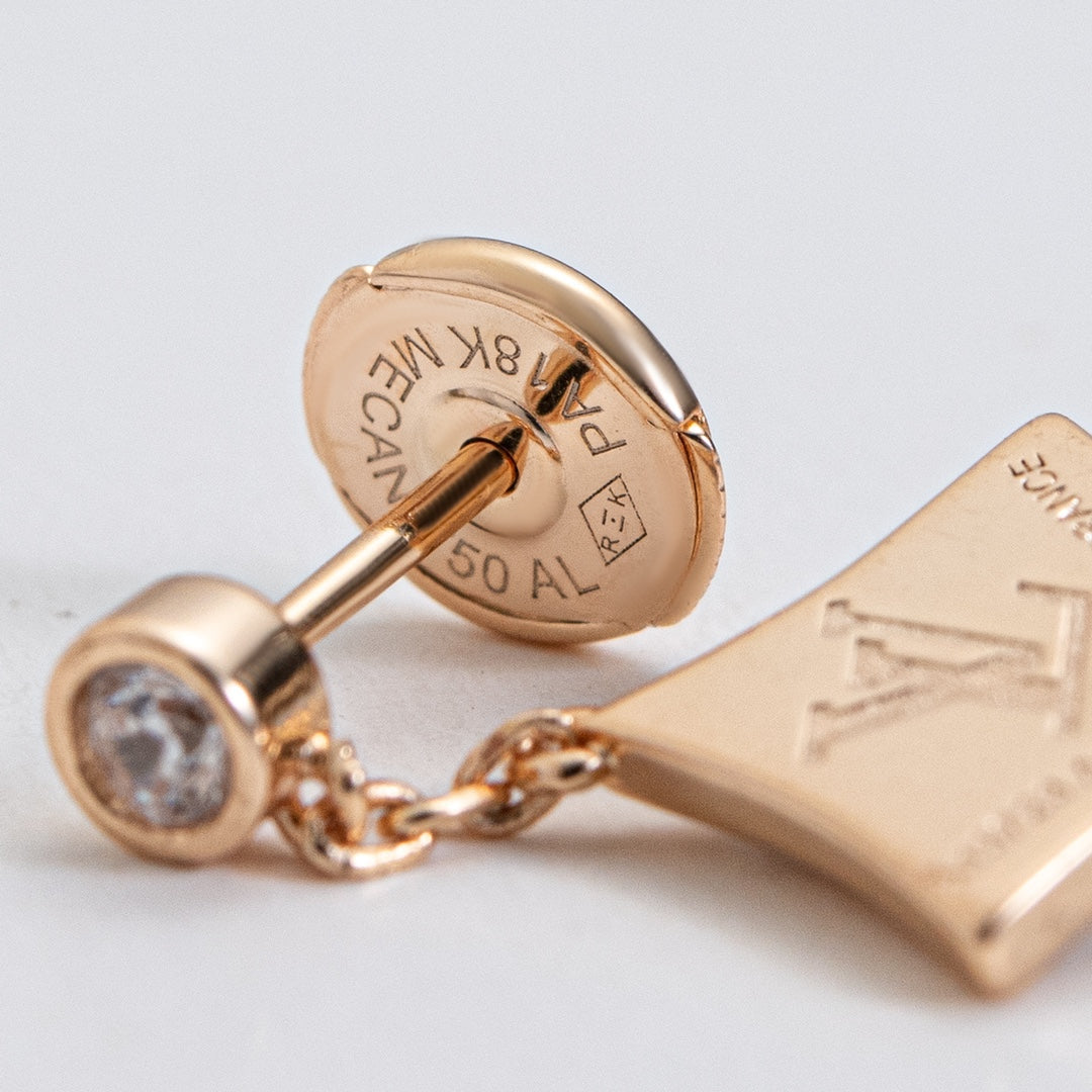 [Dawnora Jewelry]STAR DIAMONDS EARRINGS GOLD