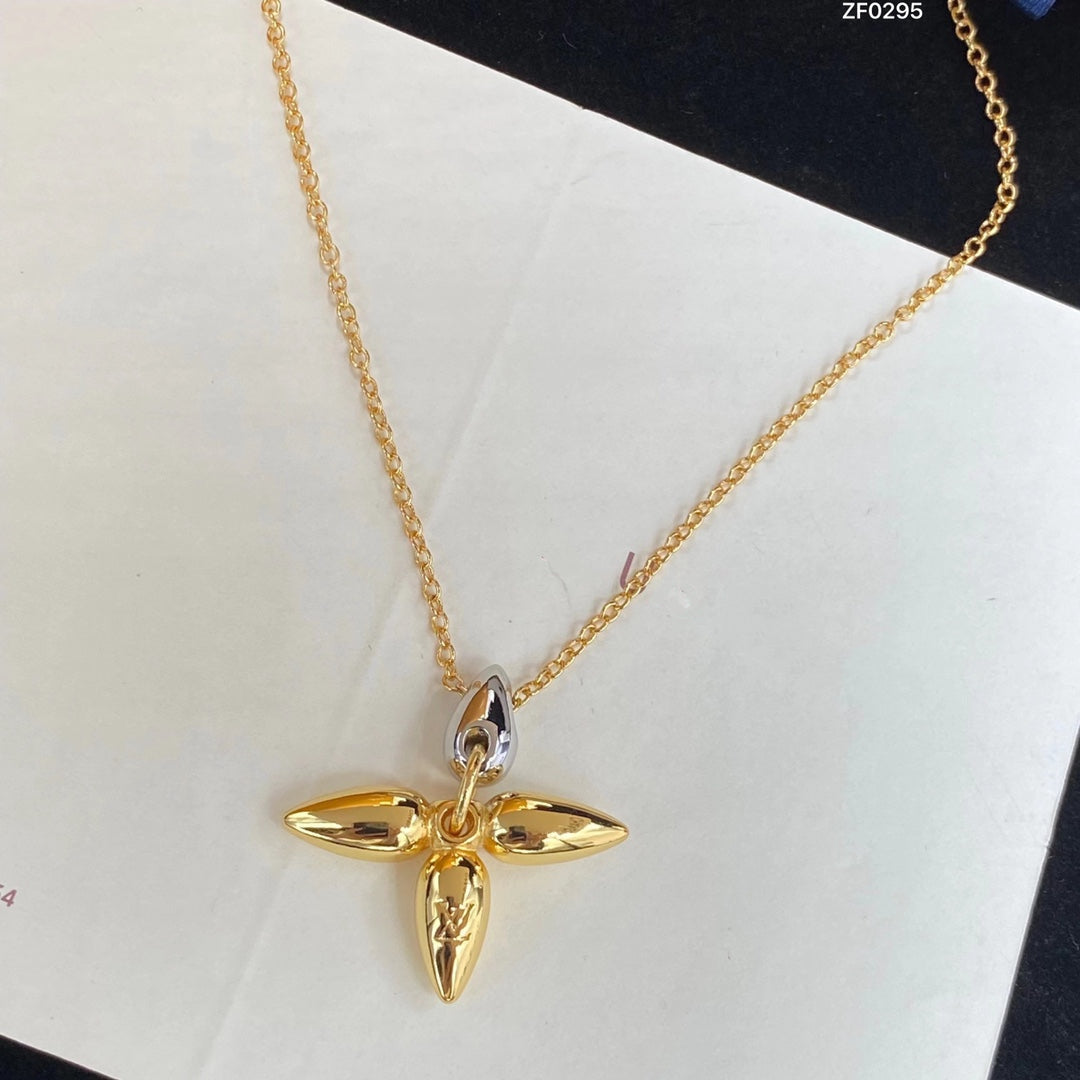 [Dawnora Jewelry]LOUISETTE PEDANT GOLD NECKLACE