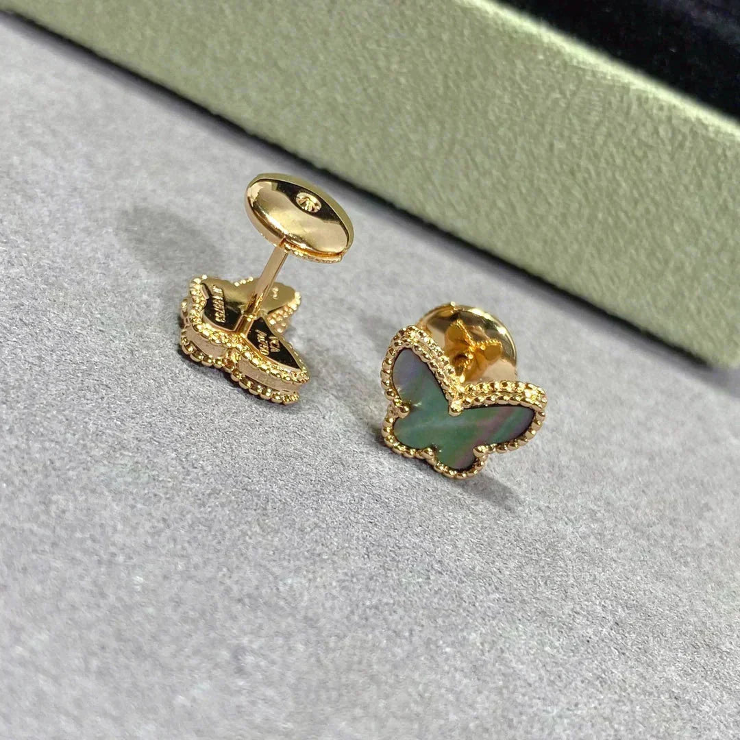 [Dawnora Jewelry]BUTTERFLY DARK MOP  EARRINGS