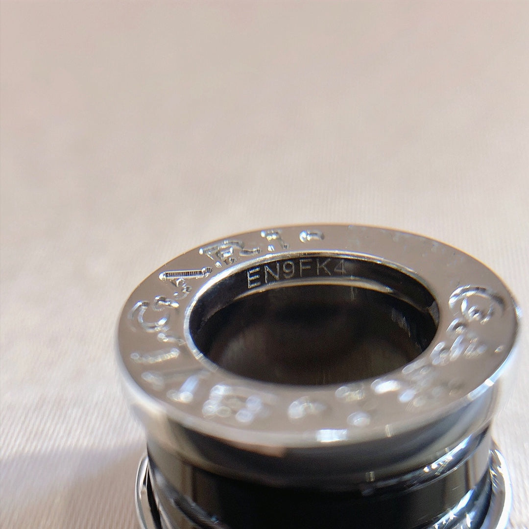 [Dawnora Jewelry]ZERO 1 BLACK CERAMIC SILVER NECKLACE