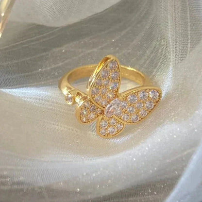 [Dawnora Jewelry]BUTTERFLY DIAMOND RING