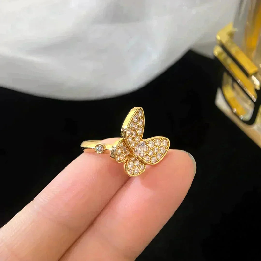 [Dawnora Jewelry]BUTTERFLY DIAMOND RING
