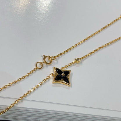 [Dawnora Jewelry]STAR BLACK MOP NECKLACE