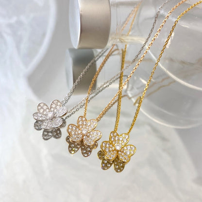 [Dawnora Jewelry]FLOWER DIAMOND NECKLACE