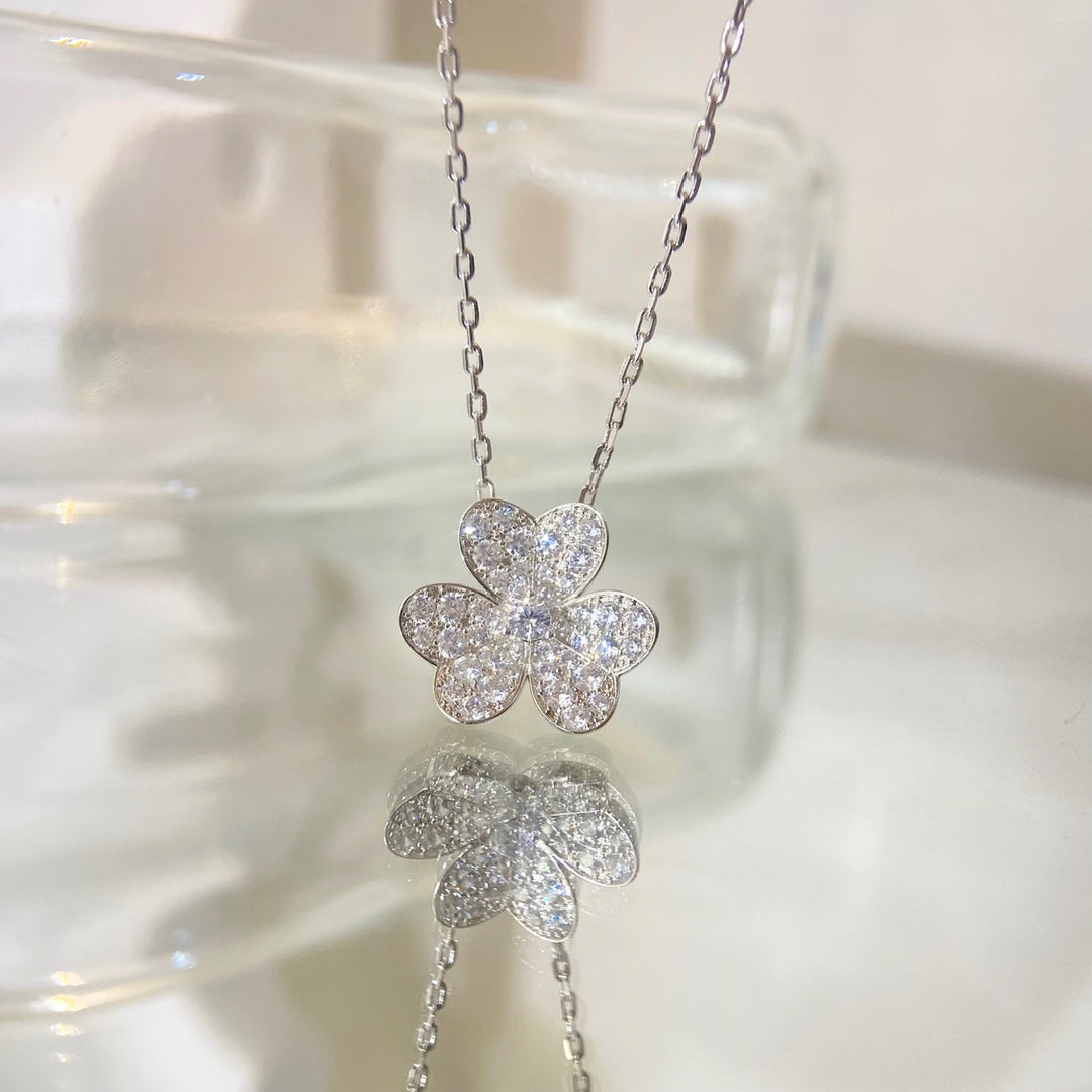[Dawnora Jewelry]FLOWER DIAMOND NECKLACE