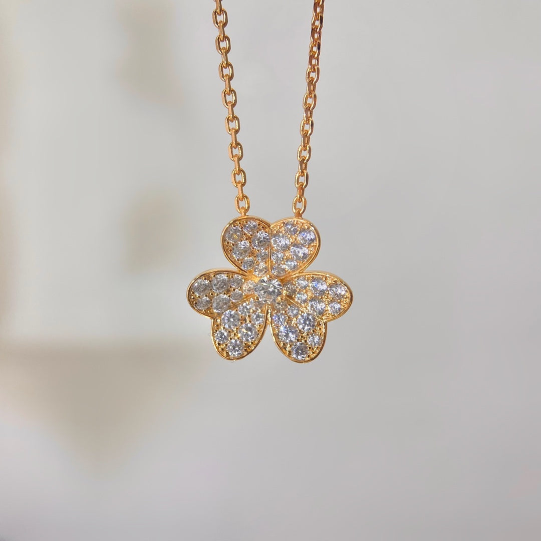 [Dawnora Jewelry]FLOWER DIAMOND NECKLACE