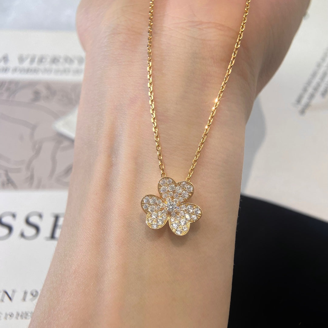 [Dawnora Jewelry]FLOWER DIAMOND NECKLACE
