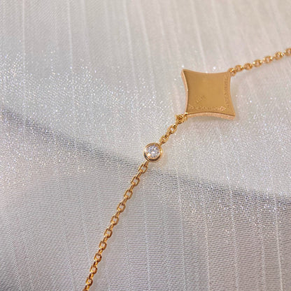[Dawnora Jewelry]COLOR STAR PINK GOLD DIAMOND BRACELET