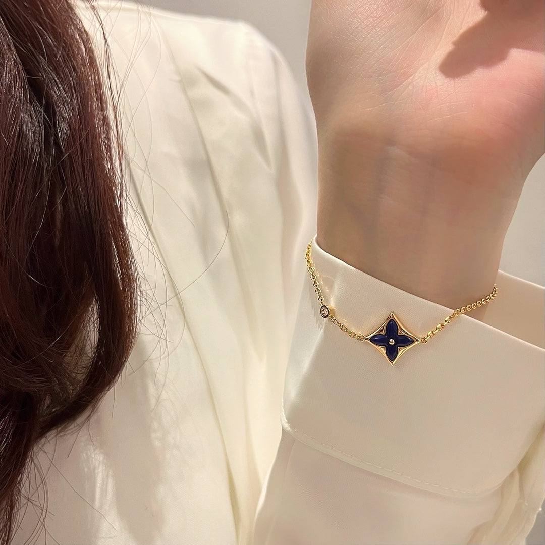 [Dawnora Jewelry]COLOR STAR PINK GOLD DIAMOND BRACELET