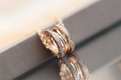 [Dawnora Jewelry]ZERO 1 PINK GOLD NECKLACE