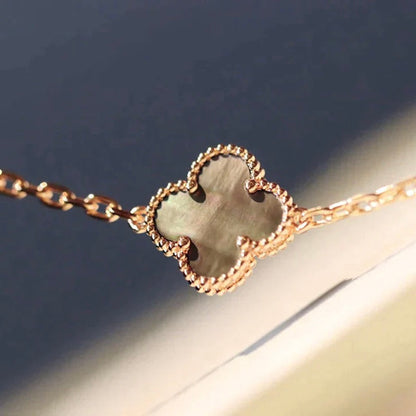 [Dawnora Jewelry]CLOVER 20 MOTIFS LASER DIAMOND NECKLACE