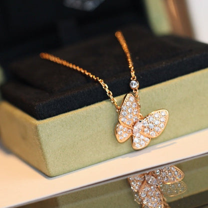 [Dawnora Jewelry]BUTTERFLY DIAMOND NECKLACE