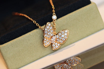 [Dawnora Jewelry]BUTTERFLY DIAMOND NECKLACE