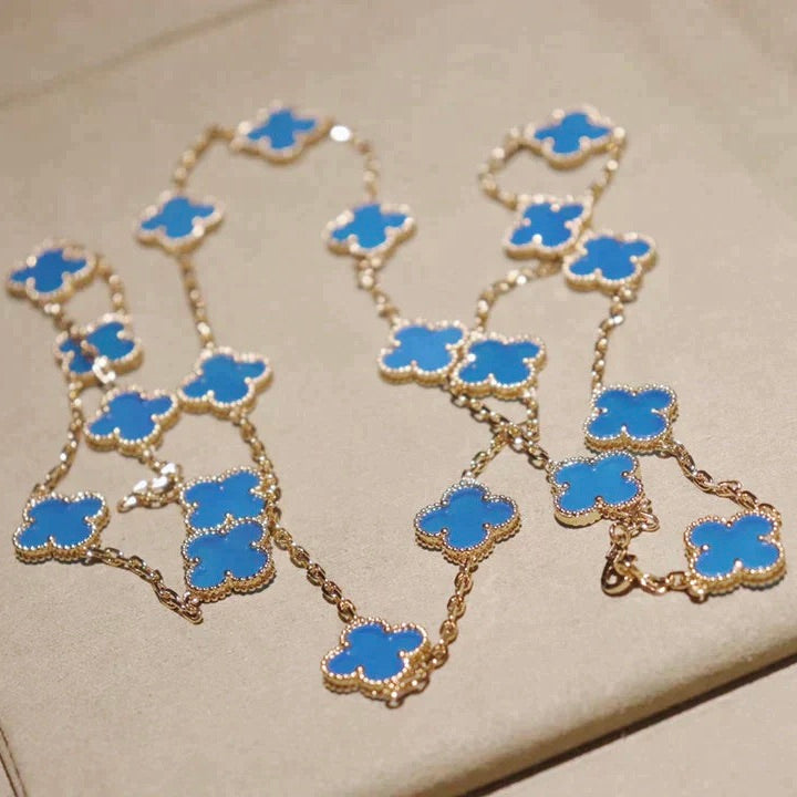 [Dawnora Jewelry]CLOVER 20 MOTIFS TURQUOISE GOLD