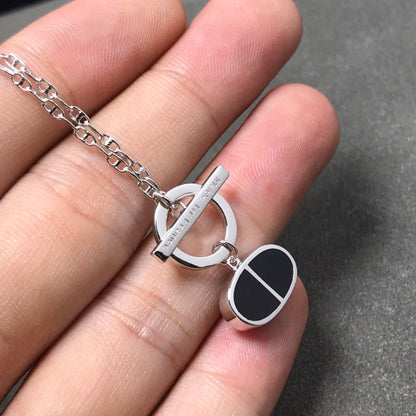 [Dawnora Jewelry]CHAINE VERSO BLACK CERAMIC  NECKLACE