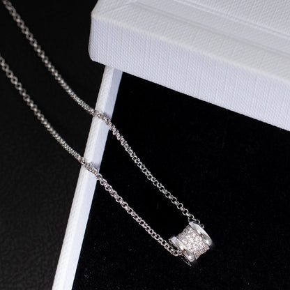 [Dawnora Jewelry]ZERO 1 SILVER DIAMOND NECKLACE