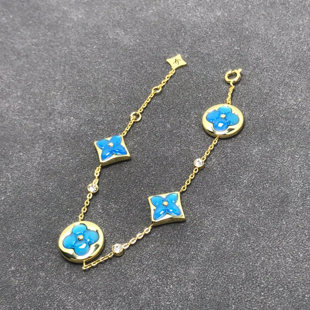 [Dawnora Jewelry]STAR AND SUN TURQUOISE 4 MOTIFS 3 DIAMONDS