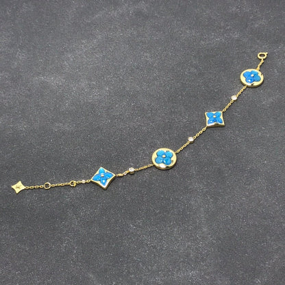 [Dawnora Jewelry]STAR AND SUN TURQUOISE 4 MOTIFS 3 DIAMONDS