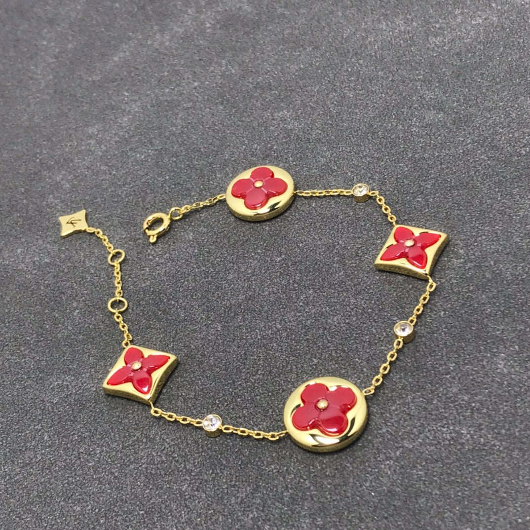 [Dawnora Jewelry]STAR AND SUN CARNELIAN 4 MOTIFS 3 DIAMONDS