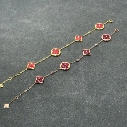 [Dawnora Jewelry]STAR AND SUN CARNELIAN 4 MOTIFS 3 DIAMONDS