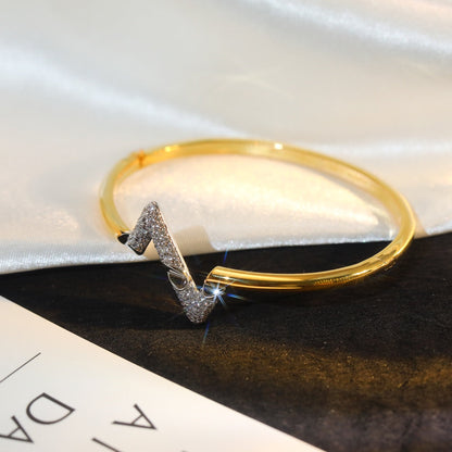 [Dawnora Jewelry]VOLTE UPSITE DOWN GOLD DIAMOND BRACELET