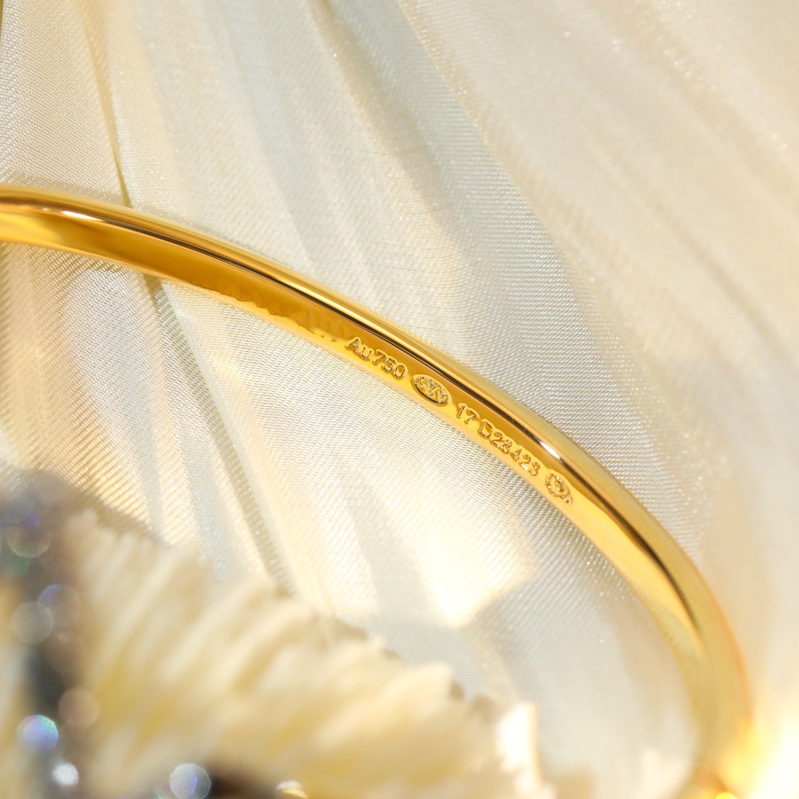 [Dawnora Jewelry]VOLTE UPSITE DOWN GOLD DIAMOND BRACELET