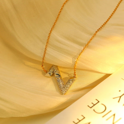 [Dawnora Jewelry]VOLT SILVER DIAMOND PEDANT NECKLACE
