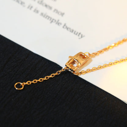 [Dawnora Jewelry]STAR AND SUN DIAMOND PINK GOLD NECKLACE