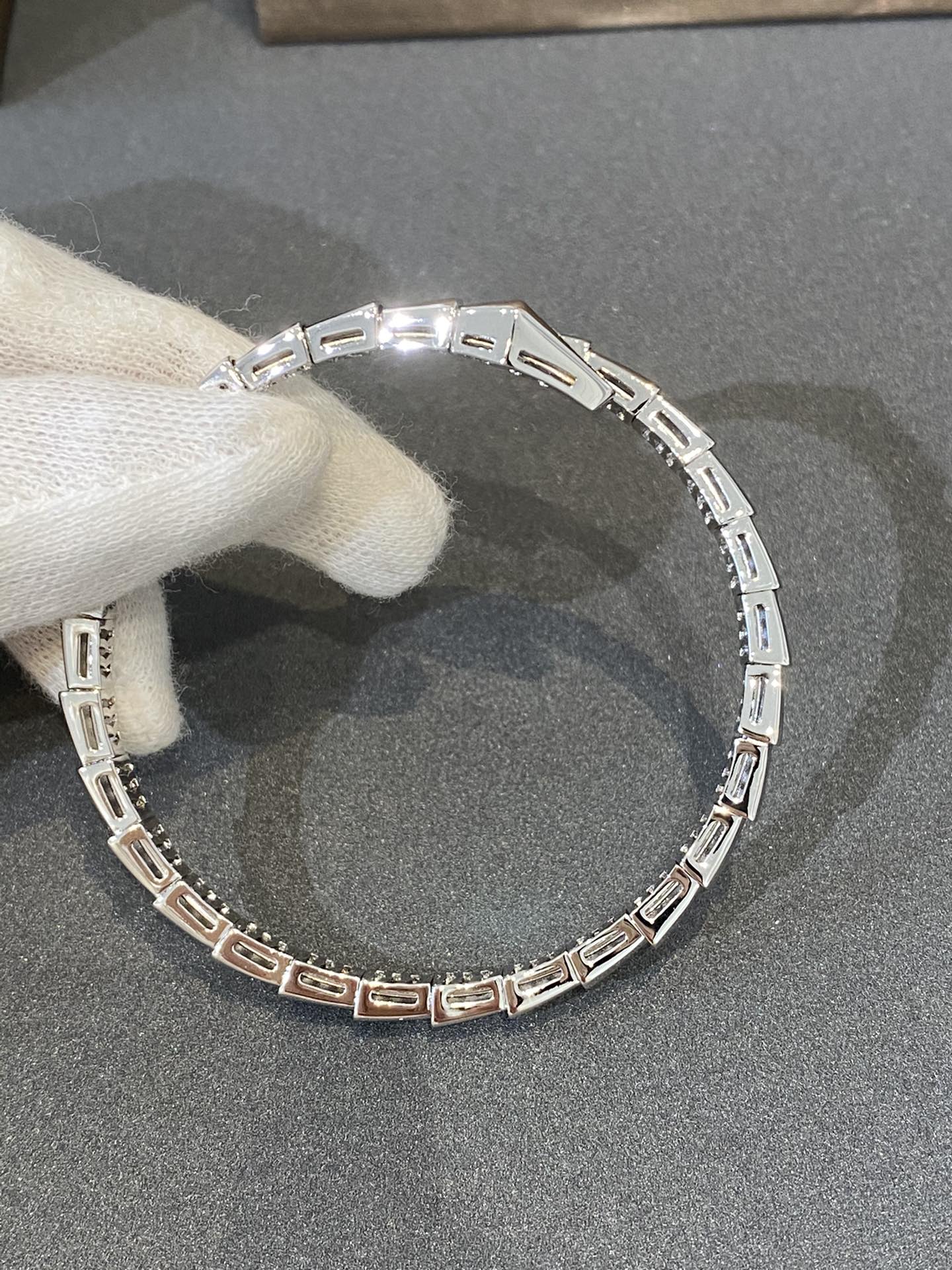 [Dawnora Jewelry]SERPENTI BRACELET DIAMONDS SILVER