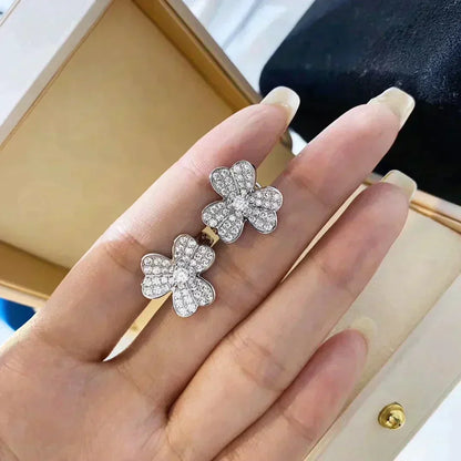 [Dawnora Jewelry]CLOVER COMOS DIAMOND EARRINGS SILVER