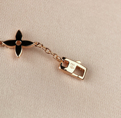 [Dawnora Jewelry]STAR AND SUN 7 MOTIFS GOLD BRACELET