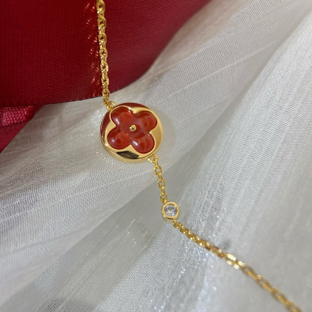 [Dawnora Jewelry]SUN PEDANT CARNELIAN BRACELET