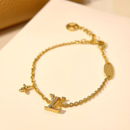 [Dawnora Jewelry]LOGO STAR MOTIF GOLD BRACELET