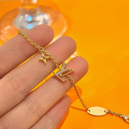 [Dawnora Jewelry]LOGO STAR MOTIF GOLD BRACELET